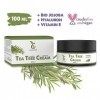 Crème à lhuile de Tea Tree BIO 100ml, vegan - Creme à lhuile darbre à thé à utiliser sur les peaux impures, les boutons su Cr...