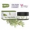 Crème à lhuile de Tea Tree BIO 100ml, vegan - Creme à lhuile darbre à thé à utiliser sur les peaux impures, les boutons su