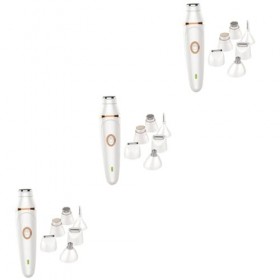 FRCOLOR 3 Pièces Tondeuse à Cheveux Tondeuse Cheveux Coupeur De Cheveux Appareil Dépilation Épilateur Manquer Rasoir Blanche