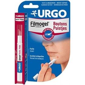 Urgo - Stylo Filmogel Boutons - Accélère la disparition, Purifie - Film invisible - 2ml Crème Jour et Nuit