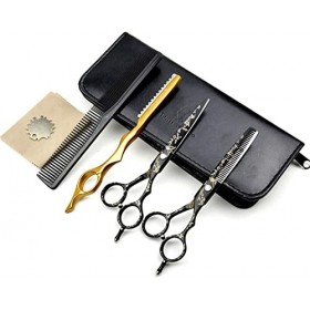 Ciseaux de coiffure, ensemble combiné de ciseaux de coiffure, ciseaux de barbier professionnels super tranchants, kit fin de 