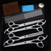 Générique Barber Ciseaux Chien Professionnel Barber Outils Tarif Coupe Droite Coupes de Coiffure Blanc Ciseaux pour Animaux d