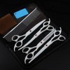 Générique Barber Ciseaux Chien Professionnel Barber Outils Tarif Coupe Droite Coupes de Coiffure Blanc Ciseaux pour Animaux d