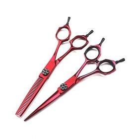 TOMYEUS Cheveux Ciseaux Ciseaux de Coupe de 6 Pouces Ciseaux Ciseaux Cisaillement Set en Acier Inoxydable Salon de Coiffure C