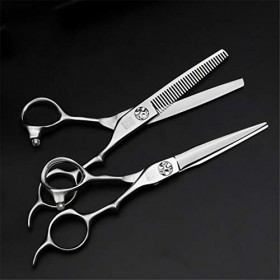 6,0 Pouces Ciseaux Coiffeur Professionnel Set Ciseaux Cheveux Coiffure Salon De Coiffure Ciseaux À Effiler Plat Dents Ciseaux