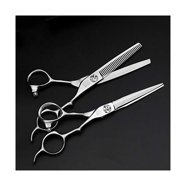 6,0 Pouces Ciseaux Coiffeur Professionnel Set Ciseaux Cheveux Coiffure Salon De Coiffure Ciseaux À Effiler Plat Dents Ciseaux