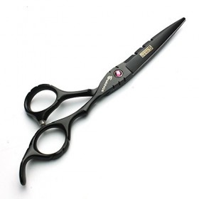 HAOTING Ciseaux Amincissants 6 Pouces Professionnels Japon 440c Ciseaux à Cheveux Noirs Coupe et amincissement Ciseaux de Coi