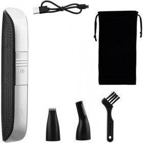 GOOFFY Nez Cheveux Tondeuse 3 en 1 USB Électrique Nez Sourcils Tondeuse À Cheveux Tondeuse Hommes Barber Rasoir Barbe Rasoir 