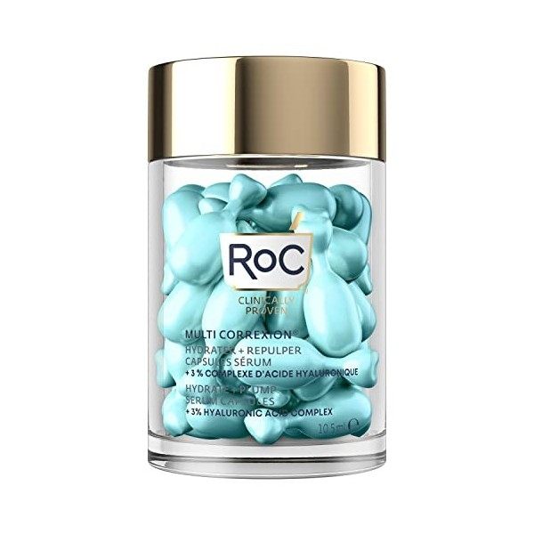 RoC - Multi Correxion Hydrate + Plump Sérum - Pour Lhydratation de la Peau - Effet Repulpant Maximal - Acide Hyaluronique - 