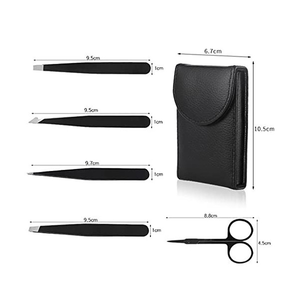 LLRYN 5pcs / Ensemble Outil de Maquillage kit kit Plate Plate ponctuel sourcil épilation oculaire épilation de Maquillage Cis