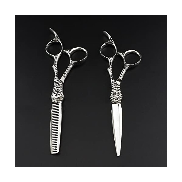 ciseaux de coiffeur Ciseaux De Coupe De Cheveux, 6 Pouces Professionnel Japon 440c Acier Haut De Gamme Argent Ciseaux De Chev