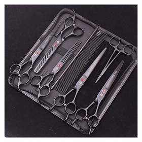 DOENBOLO Ciseaux à Cheveux Kit de caissons de Ciseaux de beauté kit de Coiffure à Cheveux tijeras de peluqueria Professionnel