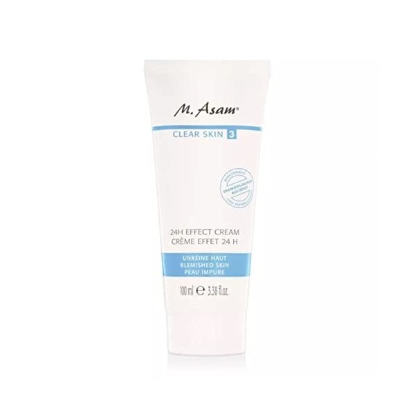 M. Asam CLEAR SKIN – Crème anti-acné 24 h 100 ml , crème matifiante contre les impuretés, hydrate et rafraîchit, resserre le ...
