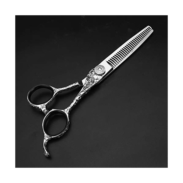 HAOTING Ciseaux Amincissants 15,2 cm Ciseaux de Coiffure, Outils de Coupe de Cheveux Professionnels Ciseaux Barber Set + Boît