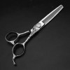 HAOTING Ciseaux Amincissants 15,2 cm Ciseaux de Coiffure, Outils de Coupe de Cheveux Professionnels Ciseaux Barber Set + Boît