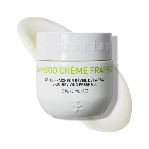 Erborian Bamboo Frappée Crème de Jour Tonifiante Gelée Fraîcheur Réveil de la Peau Coréen, 50 ml Crème Jour et Nuit