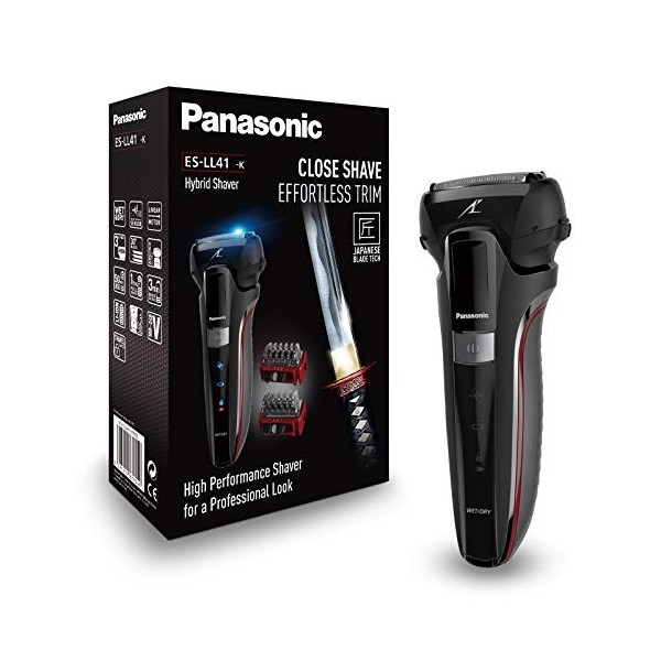 Panasonic Series 500 ES-LL41 Personalcare Rasoir 3 lames Wet & Dry 2 accessoires 50 min dautonomie 1 heure de charge Moteur 