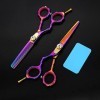 Ciseaux de coupe de cheveux, 5,5 pouces ciseaux de cheveux professionnels main gauche ciseaux de barbier outils de coiffure c