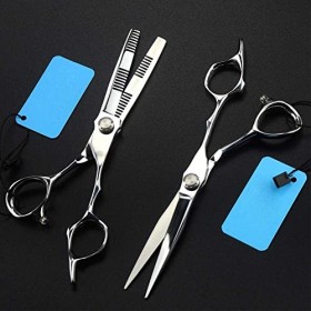 Ciseaux de coiffure, ensemble de barbier, coupe de cheveux familiale, ensemble de ciseaux amincissants, outils professionnels...