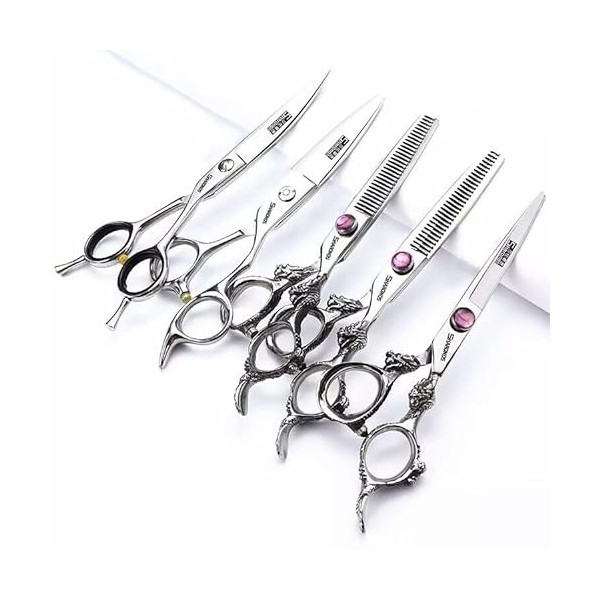 6/7 / 8/9 pouces coupe de cheveux professionnel Slim ciseaux set japonais ciseaux de coiffeur hommes ou femmes ciseaux de coi