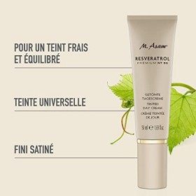 M.Asam Resveratrol Premium NT50 BB Crème 50ml – Crème de jour teintée au resvératrol, pour une peau lissée et un teint unif