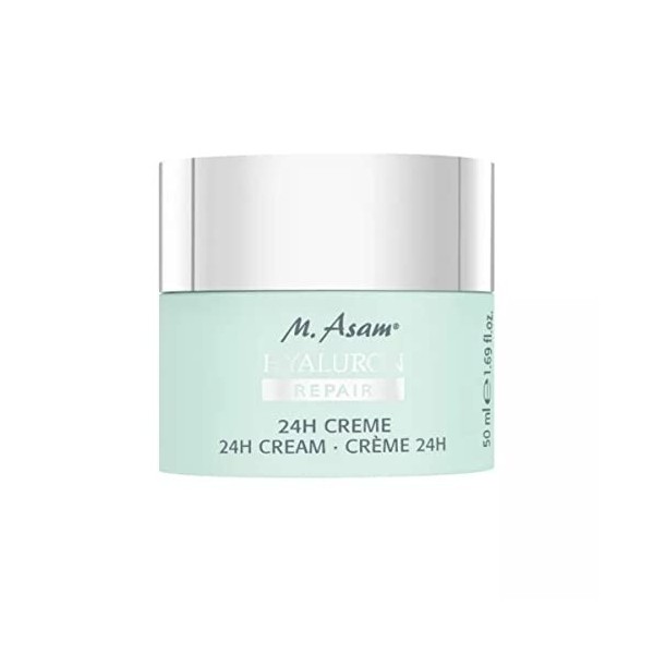 M. Asam HYALURON REPAIR Crème 24 h 50 ml – Crème hydratante pour un teint lisse et frais, Complexe Hyaluron Repair à lacid Cr...