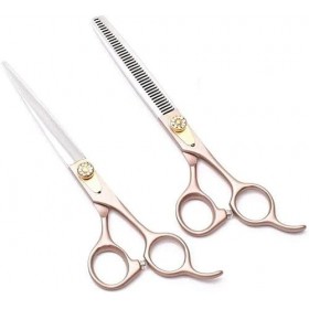 Ciseaux de barbier Ciseaux de coiffure professionnels et ciseaux amincissants, ensemble de ciseaux à cheveux exquis en acier ...