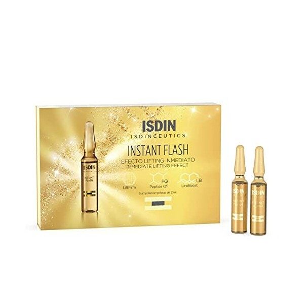 ISDIN Isdinceutics Instant Flash 5 ampoules à effet lifting Crème Jour et Nuit