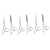 FOMIYES Outils Professionnel 6 Pièces Ciseaux Pour Gauchers Outils De Coiffure Outils De Coiffure Professionnels Ciseaux À Ba