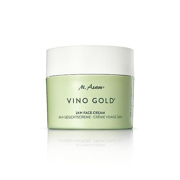 M. Asam VINO GOLD Crème 24 h 100 ml – Soin lissant 24 h aux actifs brevetés issus de la vigne, jour & nuit contre les rides C...