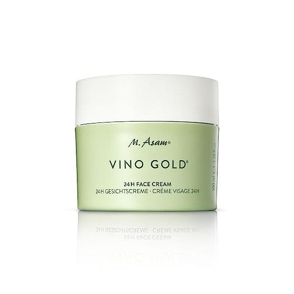 M. Asam VINO GOLD Crème 24 h 100 ml – Soin lissant 24 h aux actifs brevetés issus de la vigne, jour & nuit contre les rides