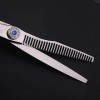 Ciseaux de coiffeur 6 pouces Ensemble de ciseaux de coiffure Bangs Cut Flat + Tooth Scissor Haircut Set-Argent