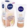 NIVEA Essentials BB Cream Hydratation 24H +Éclat, Crème hydratante visage teinte, Soin femme à lhuile de Jojoba BIO, Soin de