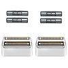 Lot de 2 feuilles et cutters de rechange compatibles avec le rasoir double feuille BaBylissPro, film de rechange compatible a