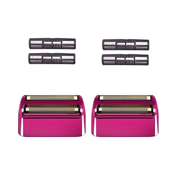 Lot de 2 feuilles et cutters de rechange compatibles avec le rasoir double feuille BaBylissPro, film de rechange compatible a...