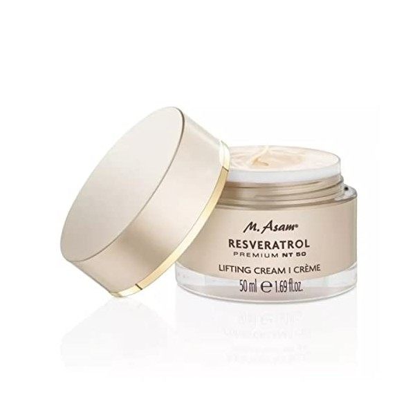 M.Asam Resveratrol Premium NT50 Crème 24h lissante 50ml – une technologie unique pour une peau liftée – pour les peaux norm C...