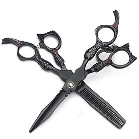 SENFEISM Ciseaux de coiffeur professionnels de 15,2 cm - Design fin - Ciseaux de barbier