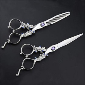 Professional 6.0 pouces Salon de coiffure haut de gamme Ciseaux de coiffure Ciseaux de coiffure Set rhéofluidifiant salon de 