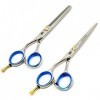 WYGC Scissors Gaucher Ciseaux Coiffure 5.5",Ciseaux de Coiffeur Coupe De Cheveux et Coupe éclaircie Parfait pour Coiffeur Gau