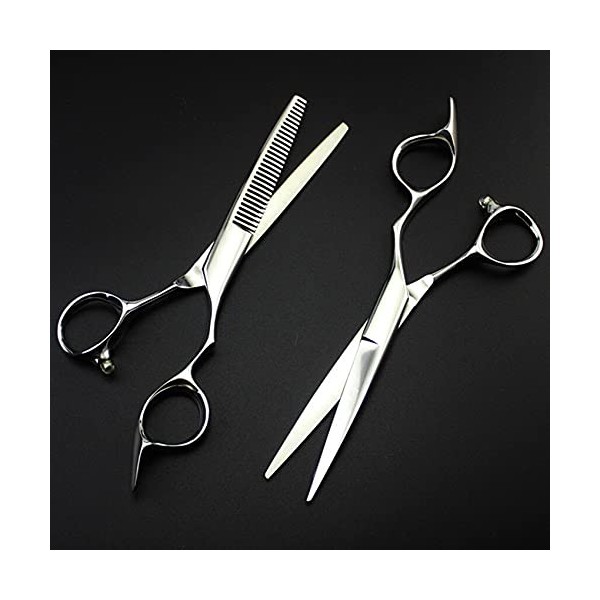 Ciseaux de coupe de cheveux, 6 pouces professionnels haut de gamme 440c 9cr13 ensemble de ciseaux à cheveux coupe barbier sal