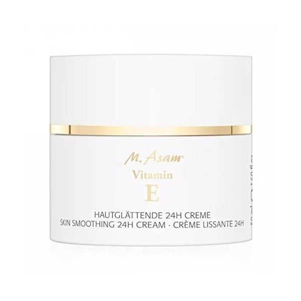 M. Asam VITAMIN E Crème lissante 24 h 50 ml – Crème visage à la vitamine E antioxydante, vitamine E anti-oxydante : protège C...