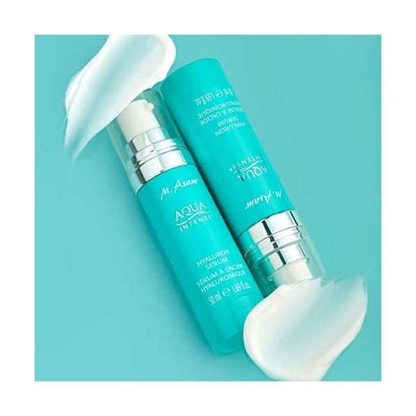 M. Asam Aqua Intense Sérum á l’acide hyaluronique 50ml - Sérum repulpant à lacide hyaluronique, Lisse la peau et rafraîchi Cr...