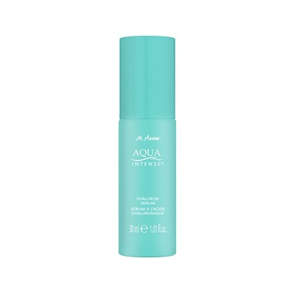 M. Asam AQUA INTENSE Hyaluron Serum 30ml - sérum visage hydratant à lacide hyaluronique, repulpe optiquement les rides de 