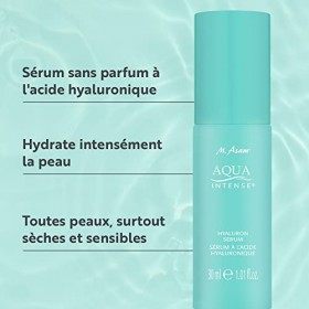 M. Asam AQUA INTENSE Hyaluron Serum 30ml - sérum visage hydratant à lacide hyaluronique, repulpe optiquement les rides de 