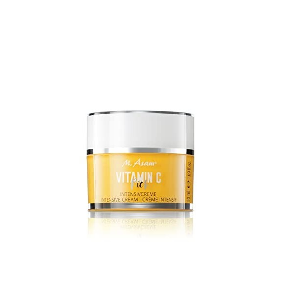 M. Asam VITAMIN C Rich 50 ml - Crème visage onctueuse à la vitamine C. Lisse et affine le grain de peau Crème Jour et Nuit