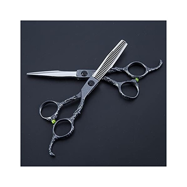 Cisailles pour la coupe de cheveux Rasoir professionnel Sharp Professional Hairdressing Ciseaux 6 pouces Thin Hair Styling To