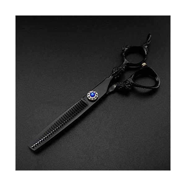 Ciseaux De Coiffeur 6 Pouces, Poignée De Dragon Noir, Ciseaux De Coiffeur Amincissants, Coiffeur, Ciseaux De Coiffeur pour Ho