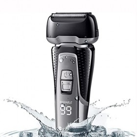 Rasoir électrique for Hommes, Rasoir électrique avec Coupe de précision, Rechargeable, Rasoir en Papier daluminium