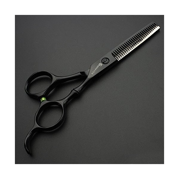 HAOTING Ciseaux Amincissants Ciseaux à Cheveux Noirs 5,5 Pouces vis Rose Ciseaux de Coiffeur Professionnel Ciseaux Amincissan