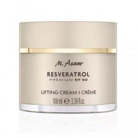 M. Asam RESVERATROL PREMIUM NT50 Crème lissante XXL 100ml – Technologie NT50® brevetée pour une action ciblée, acide hyalur